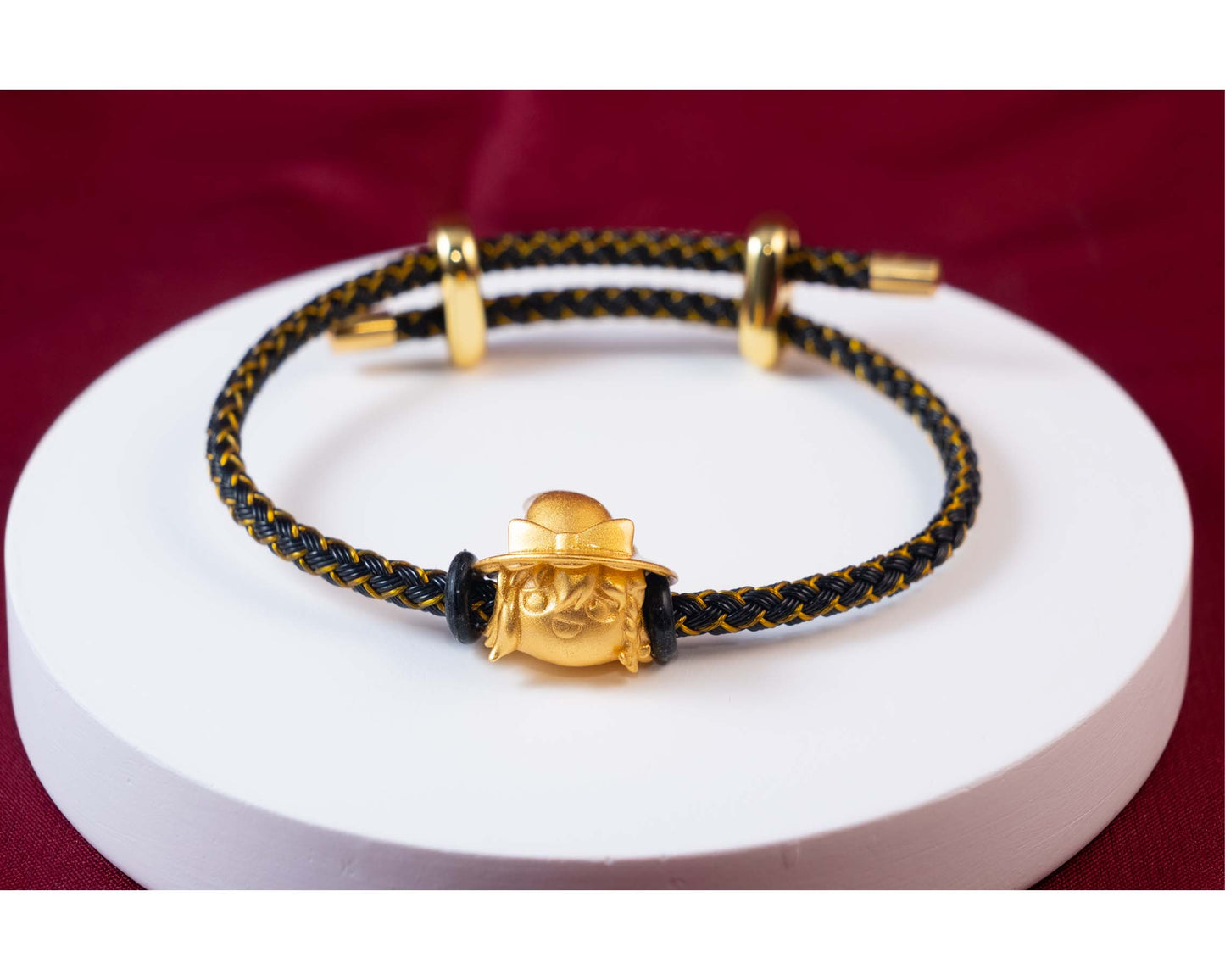 Reimu and Marisa Gold-Plated Yukkuri Bracelet