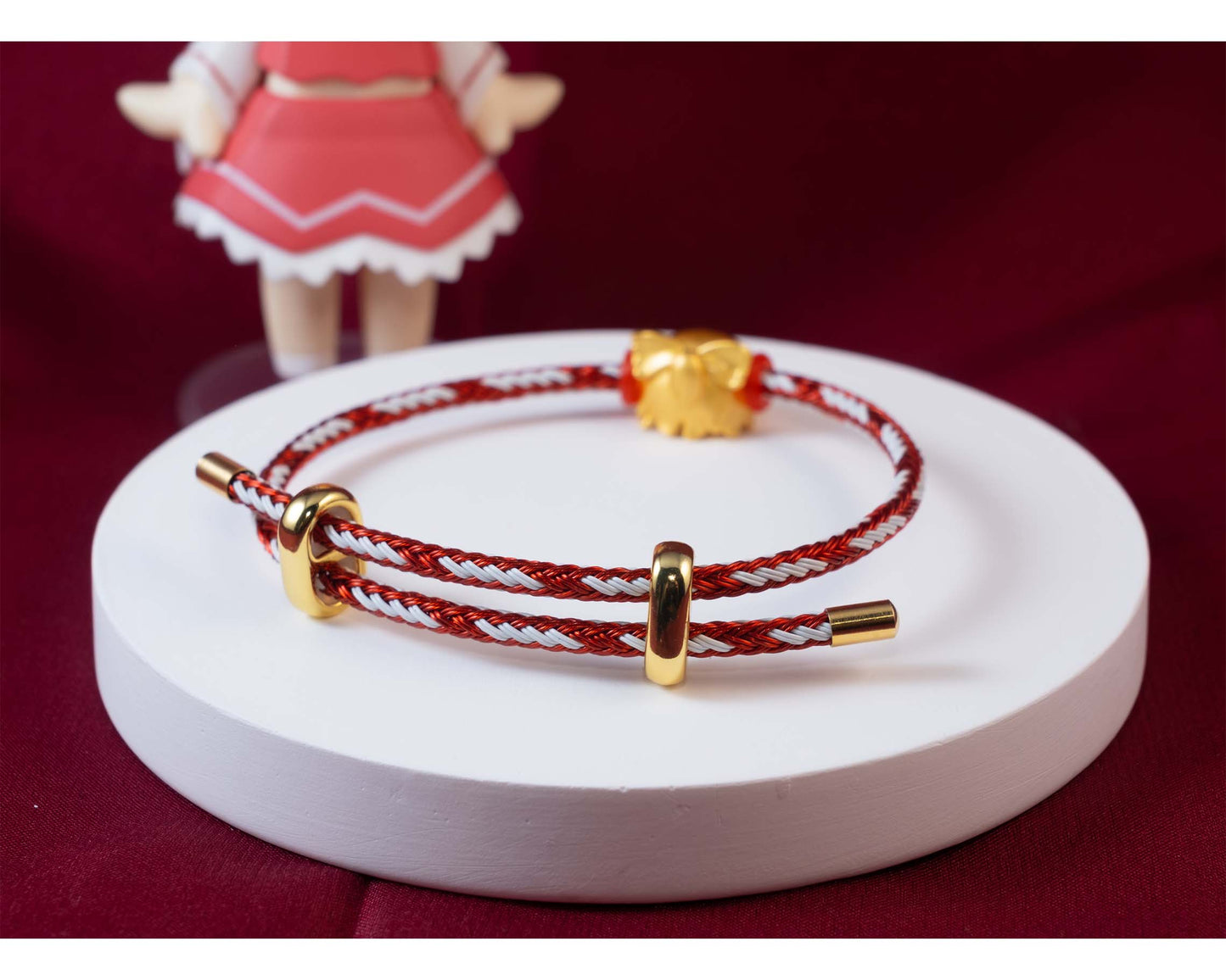 Reimu and Marisa Gold-Plated Yukkuri Bracelet