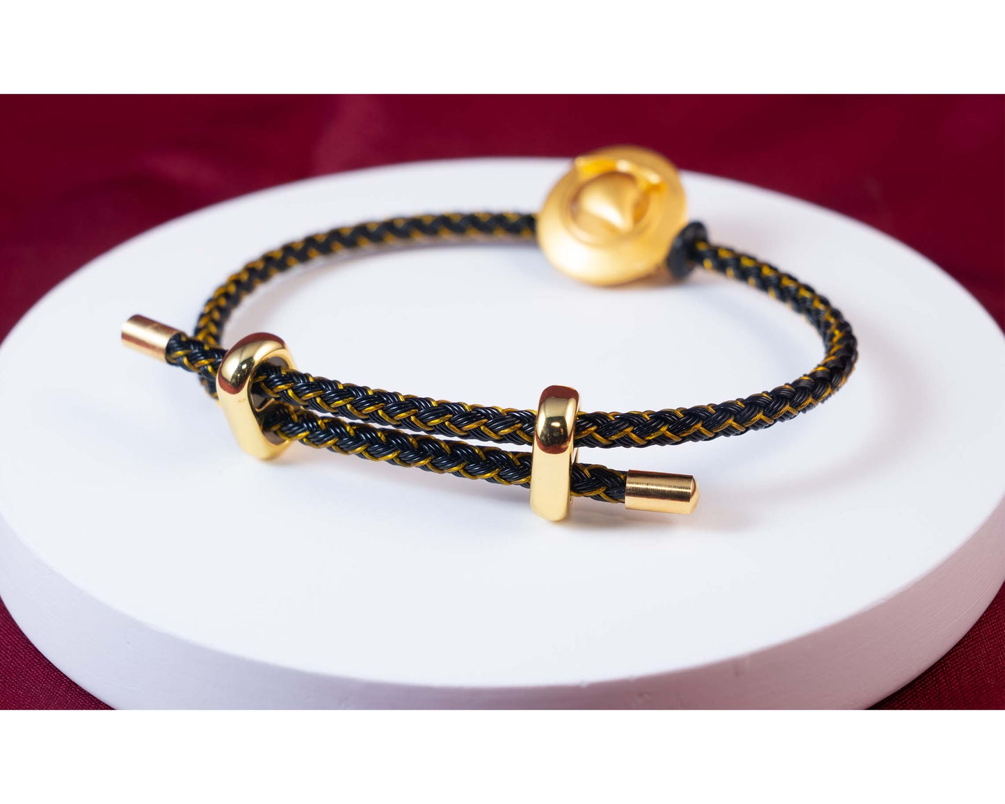 Reimu and Marisa Gold-Plated Yukkuri Bracelet