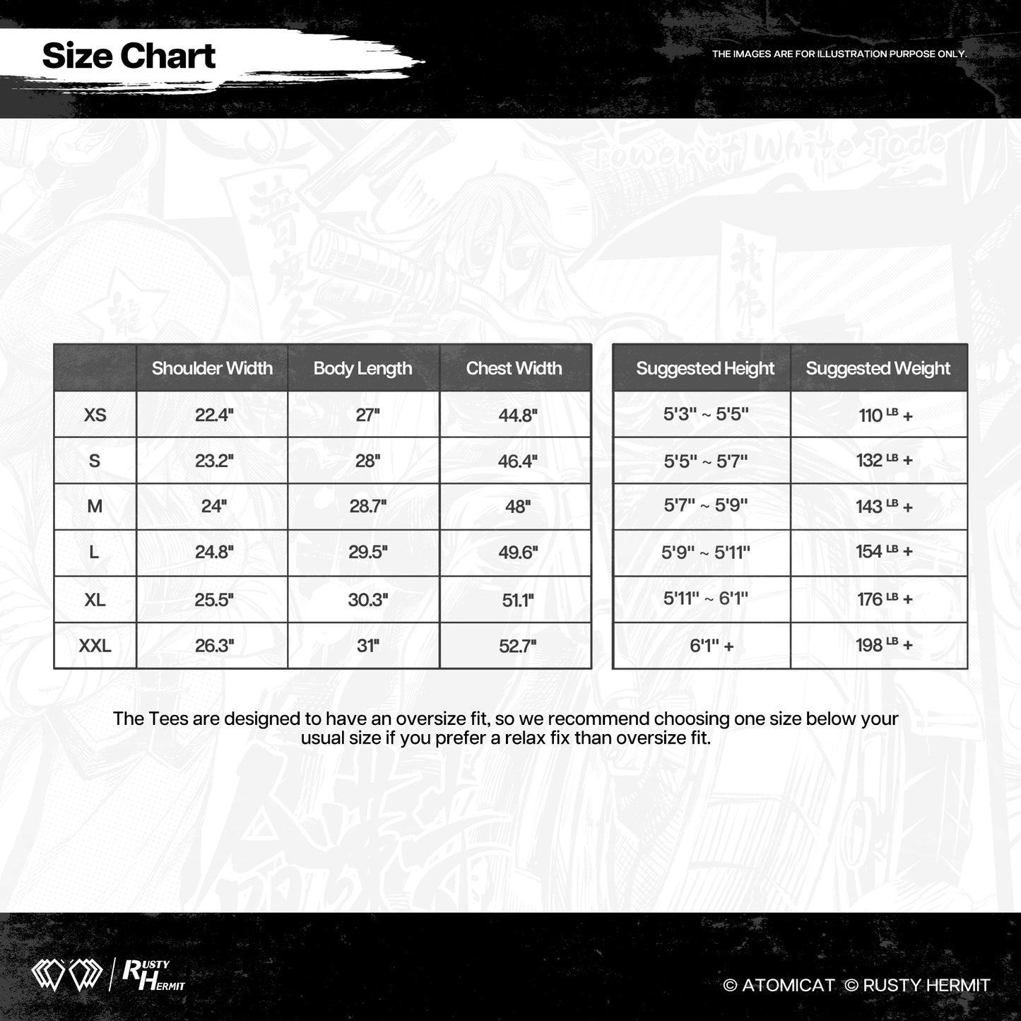 【AtomiCat x RH】Chireiden Oversize T-shirt