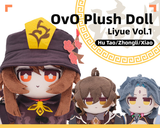 Liyue Vol. 1 | Zhongli Hu Tao Xiao | OvO Plush Doll