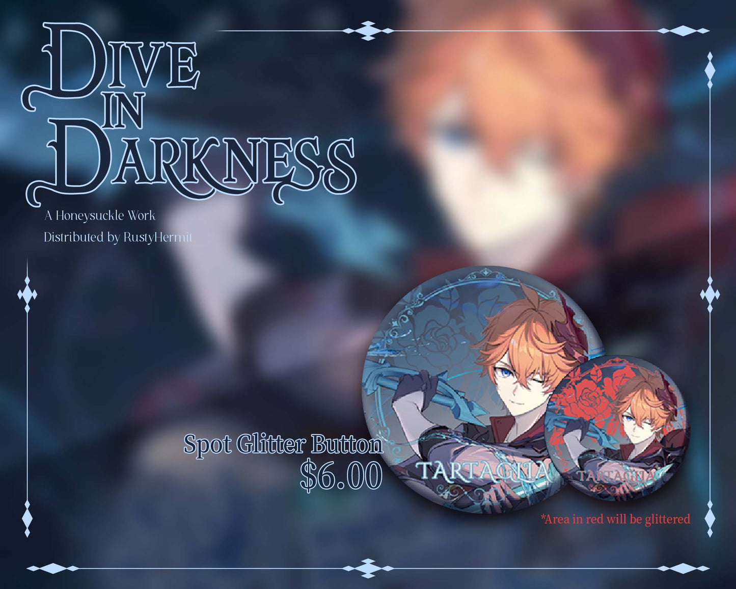 Genshin Impact *Dive in Darkness* series Button