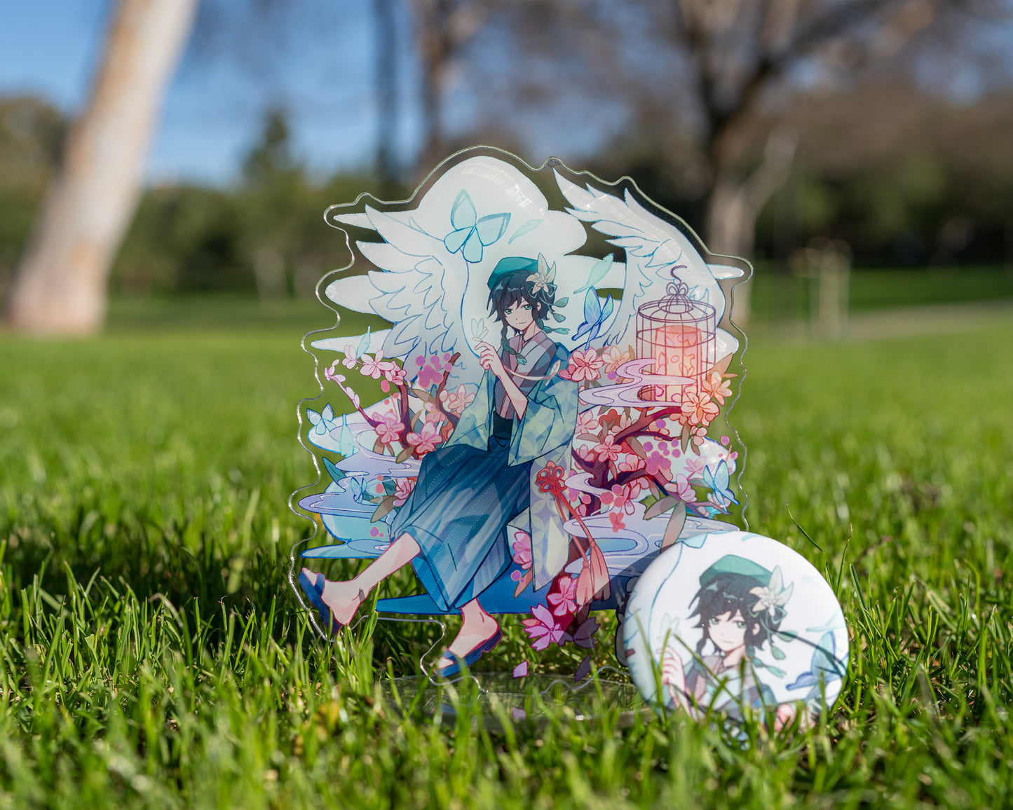 *Concealing Cloud* Series Acrylic Standee Button set