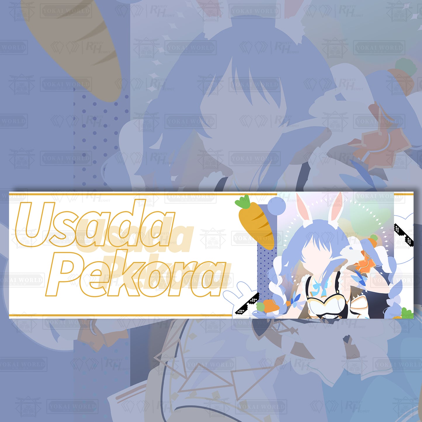 Hololive Usada Pekora Sticker Slap Vinyl Decal - RustyHermit