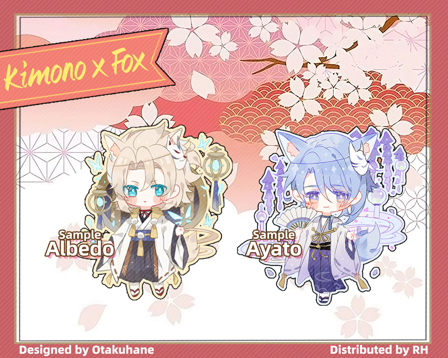 *Kimono* Series Acrylic Keychain