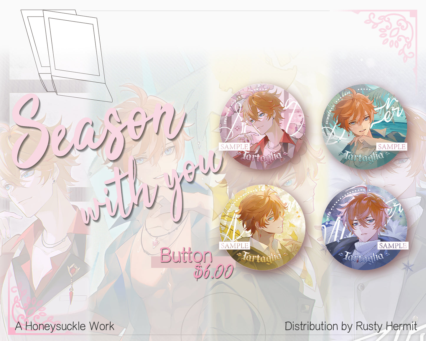 Genshin Impact Childe *Season with You* Button