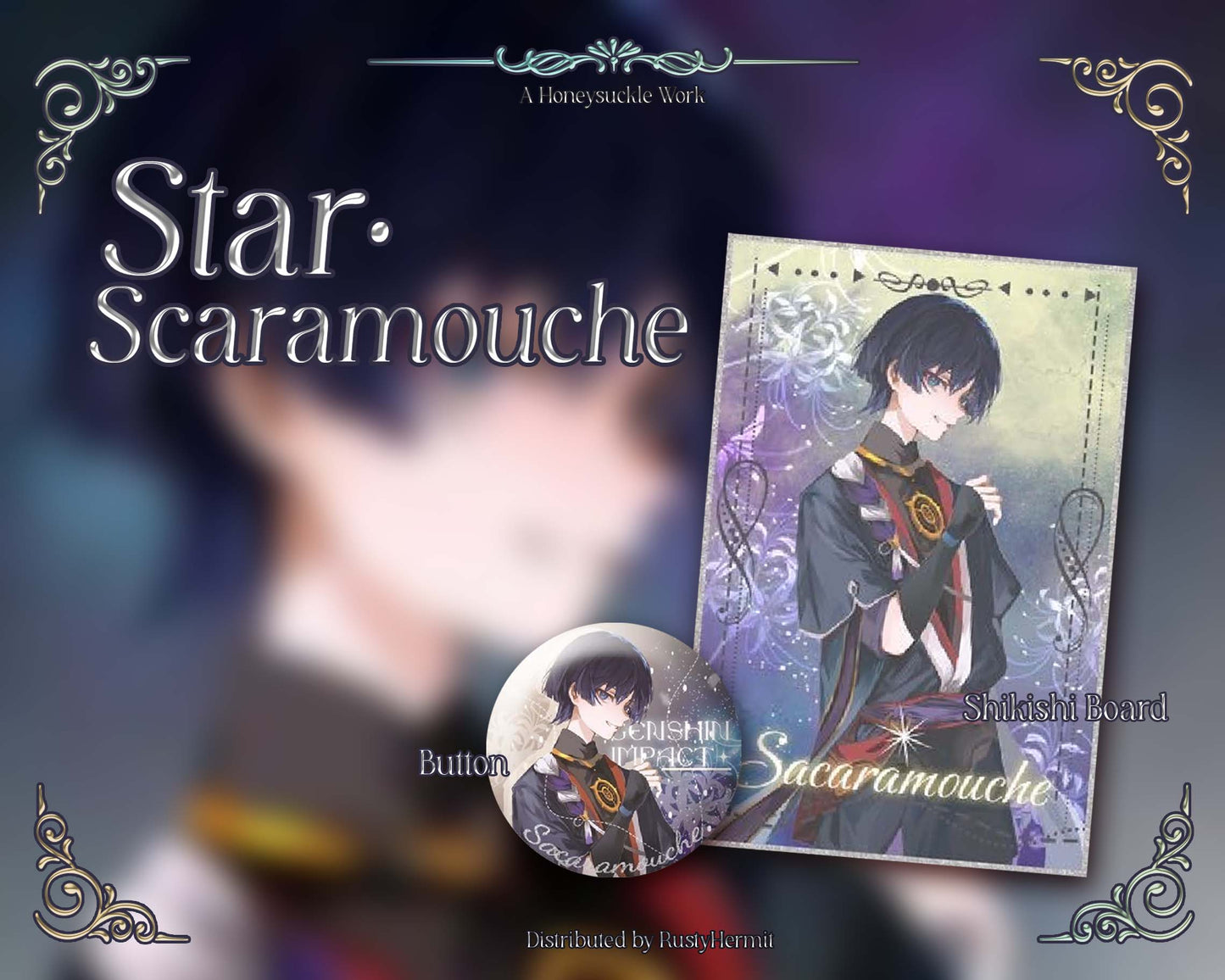 Genshin Impact *Star·Scaramouche* Series Button/Shikishi Board