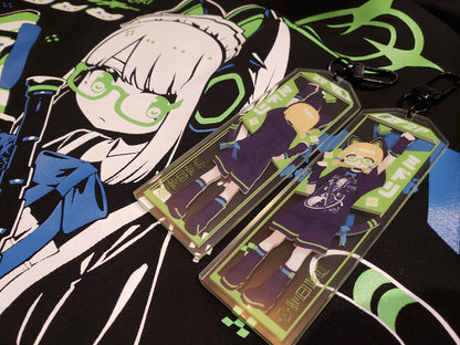 Blue Archive Momoi & Midori - Glasses Maid Catgirls T-Shirt