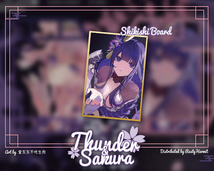 Genshin Impact *Thunder & Sakura* Series Button/Shikishi Board