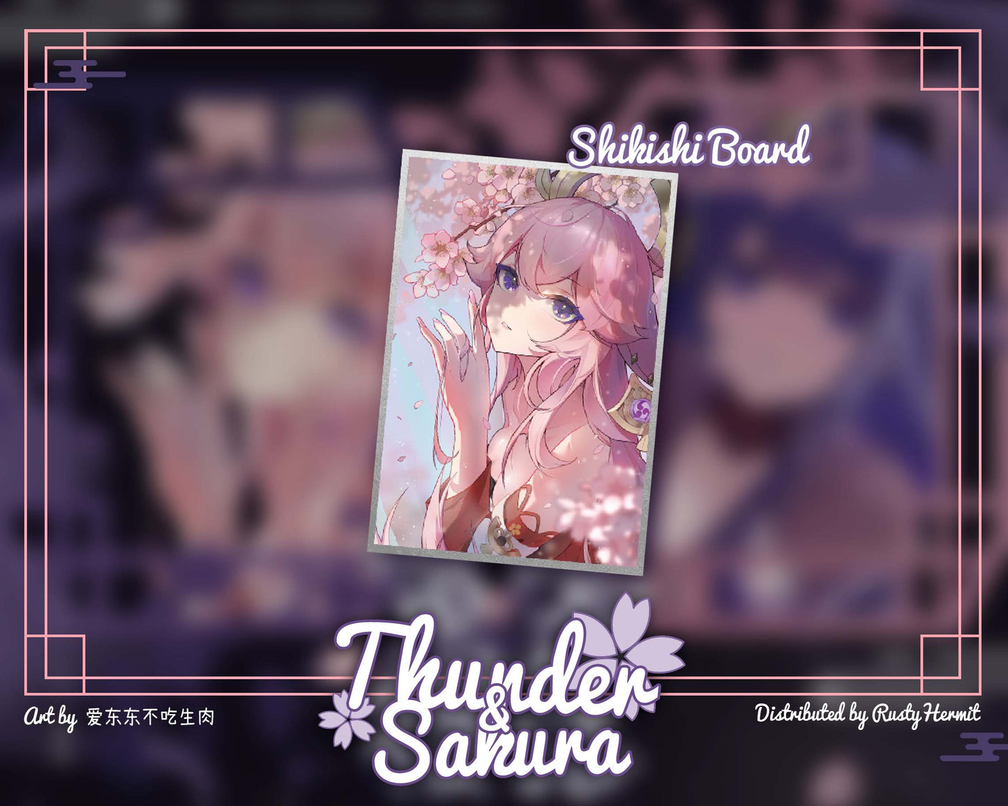 Genshin Impact *Thunder & Sakura* Series Button/Shikishi Board