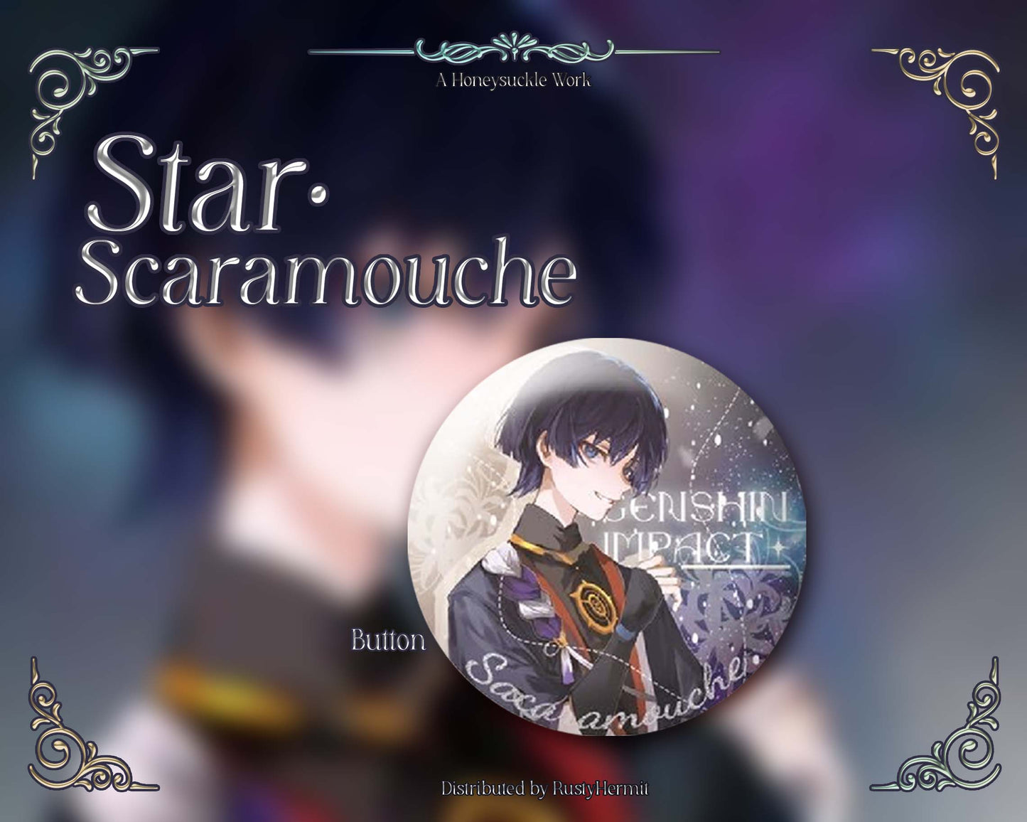 Genshin Impact *Star·Scaramouche* Series Button/Shikishi Board