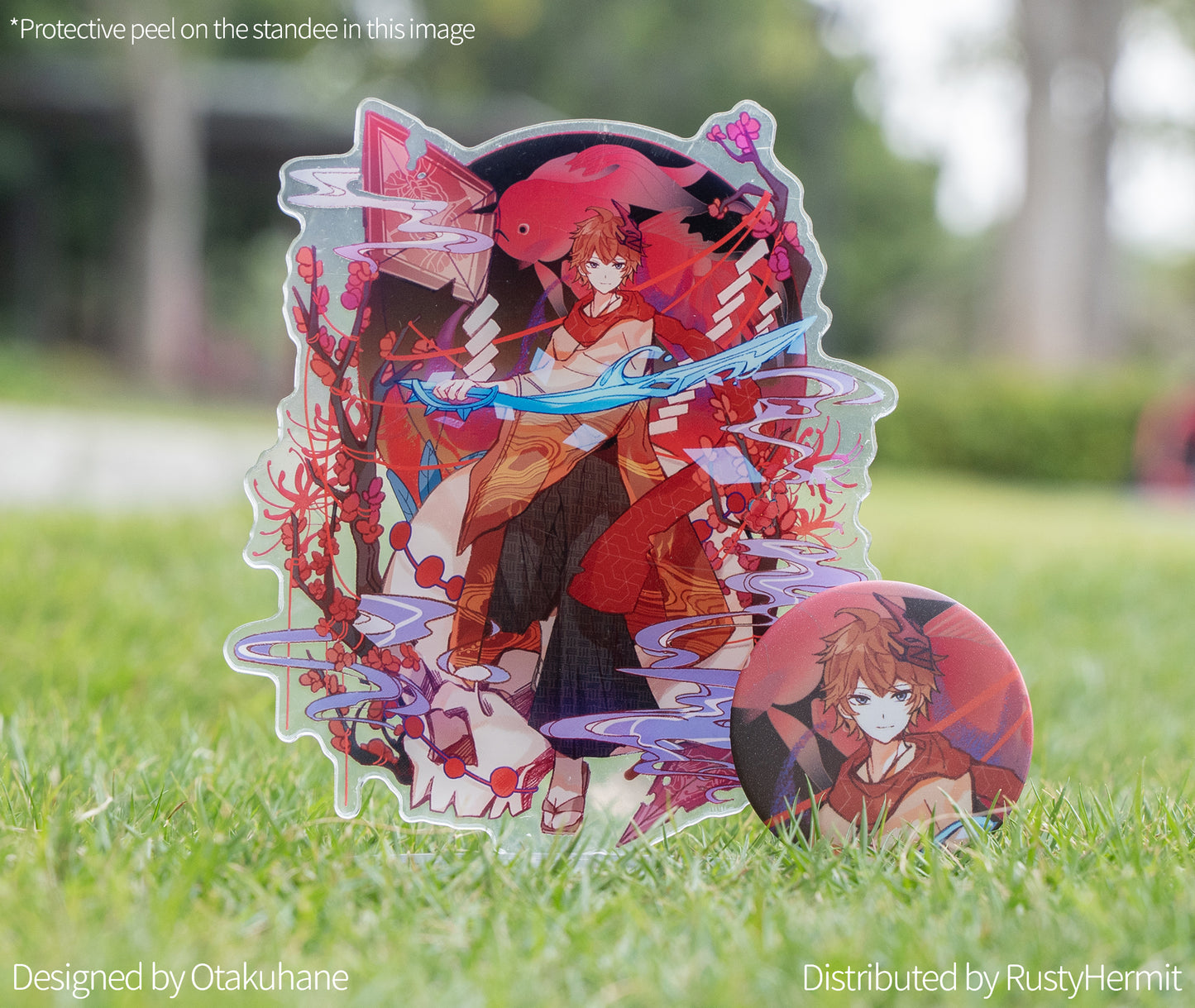 *Concealing Cloud* Series Acrylic Standee Button set