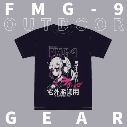 Girls' Frontline FMG-9 'OUTDOOR GEAR' Unisex T-Shirt - RustyHermit