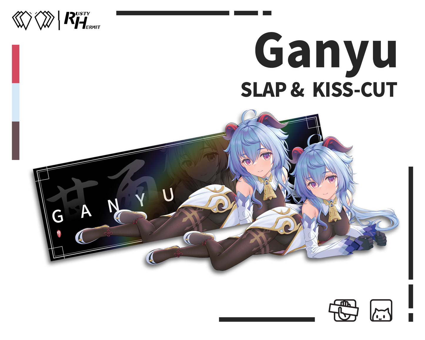 Ganyu Kiss-cut + Slap