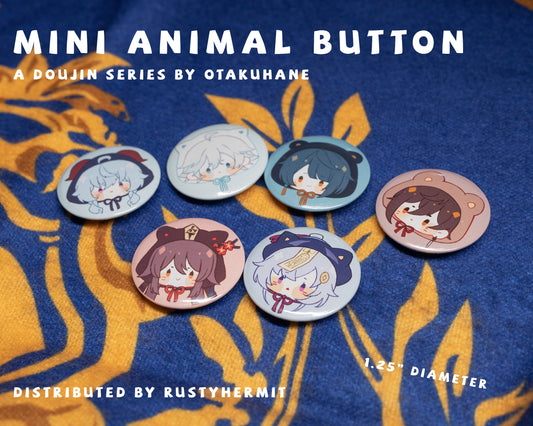 "Mini Animal" Series Character Mini Button