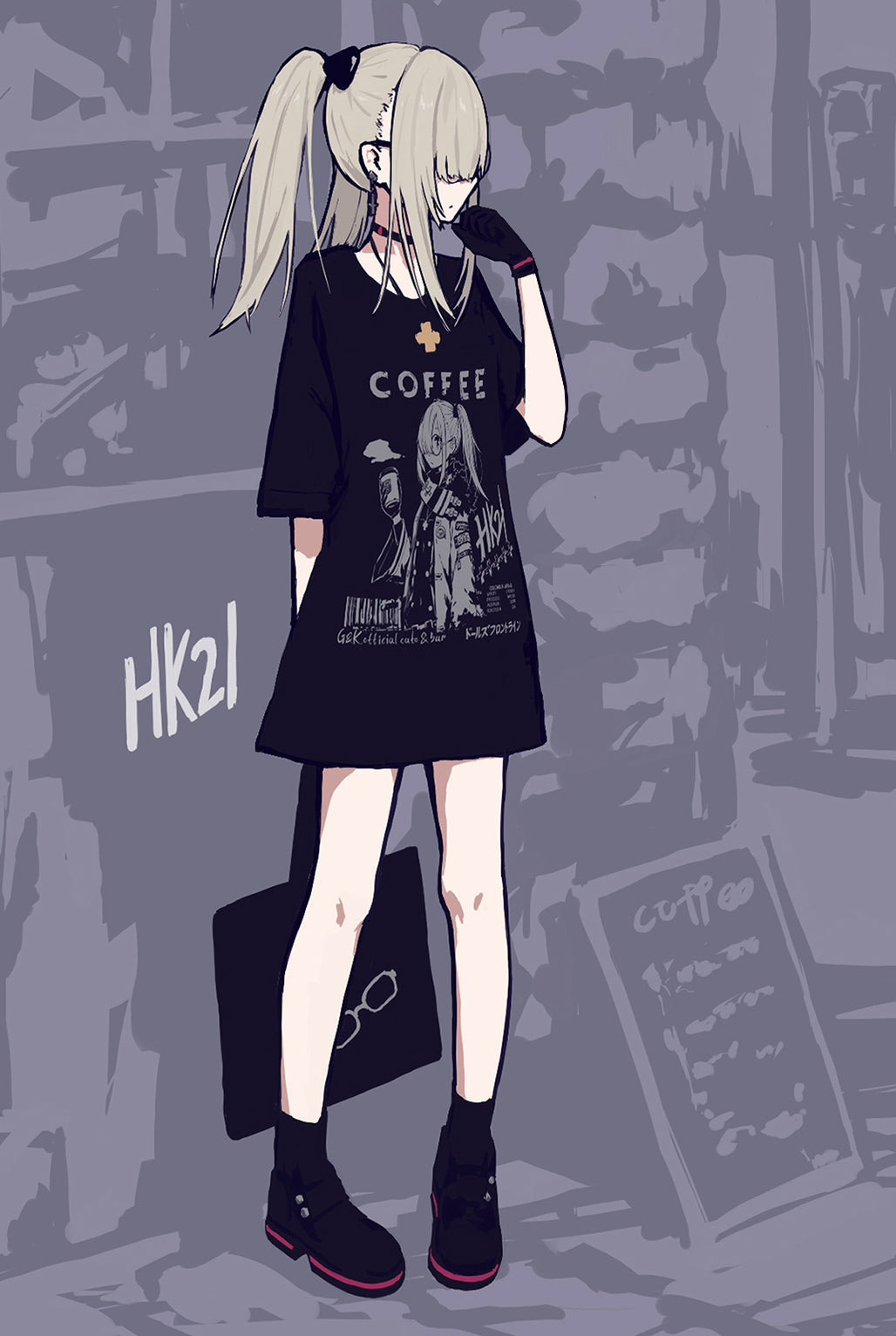 Girls' Frontline HK21 "COFFEE" Unisex T-Shirt - RustyHermit