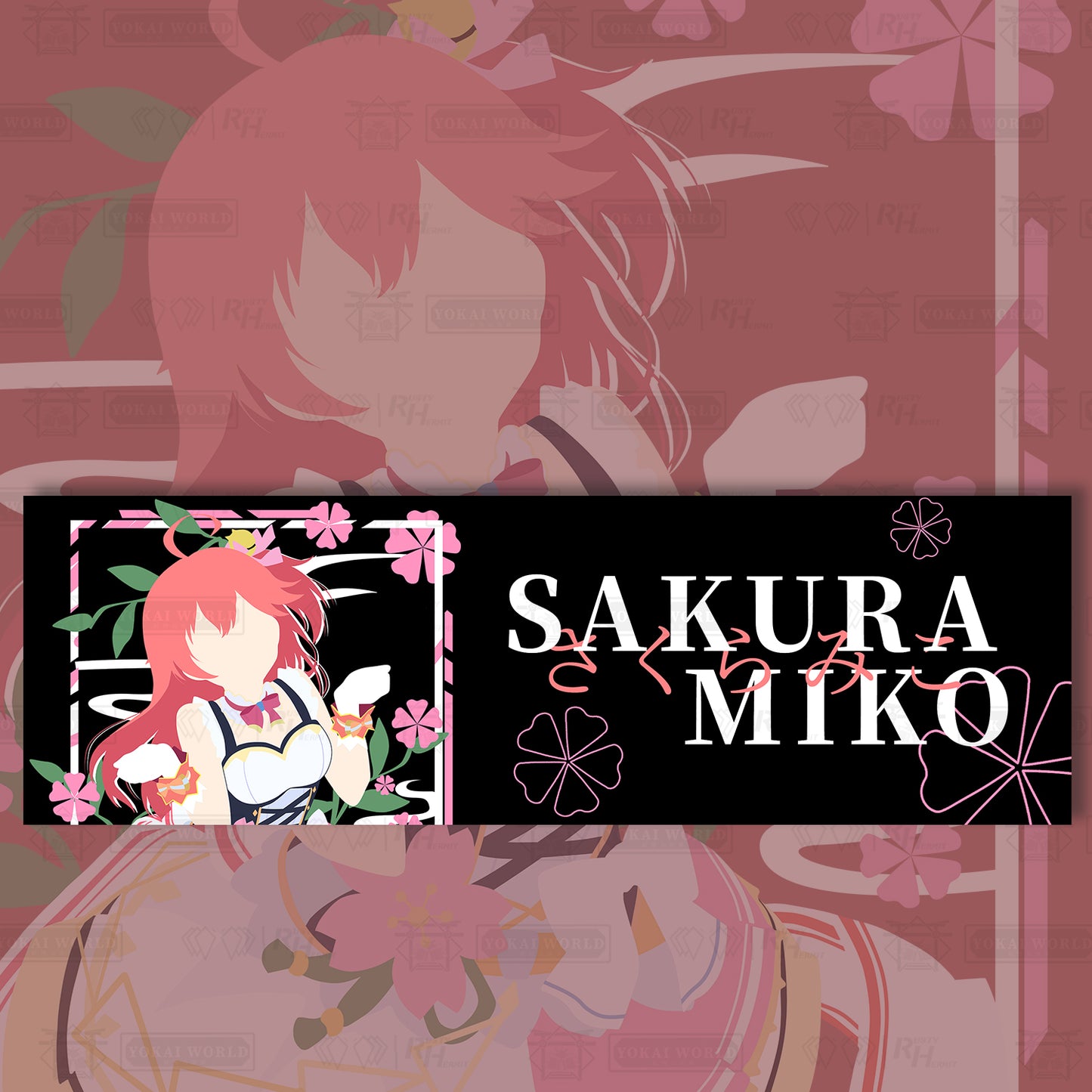 Hololive Sakura Miko Sticker Slap Vinyl Decal - RustyHermit