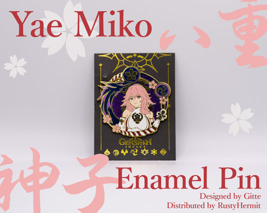 Yae Miko Enamel Pin