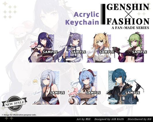 Genshin Impact *Fashion* Series Character Keychain