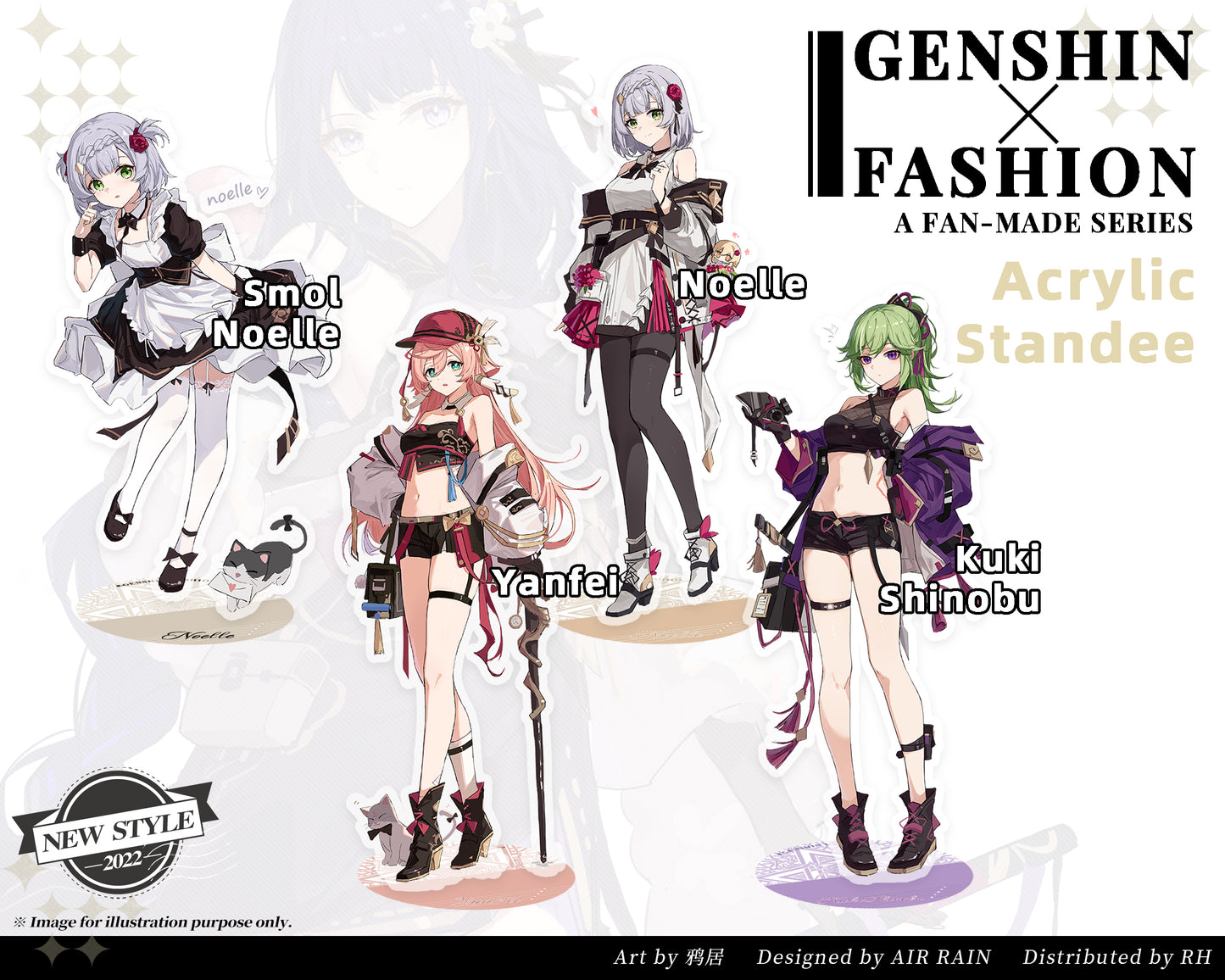 Genshin Impact *Fashion* Series Character Standee