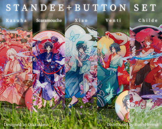 *Concealing Cloud* Series Acrylic Standee Button set