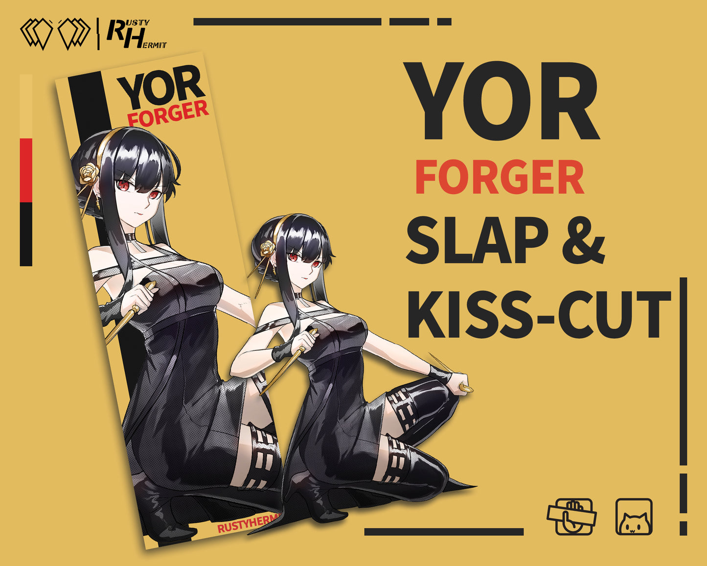 Yor Forger Kiss-cut + Slap