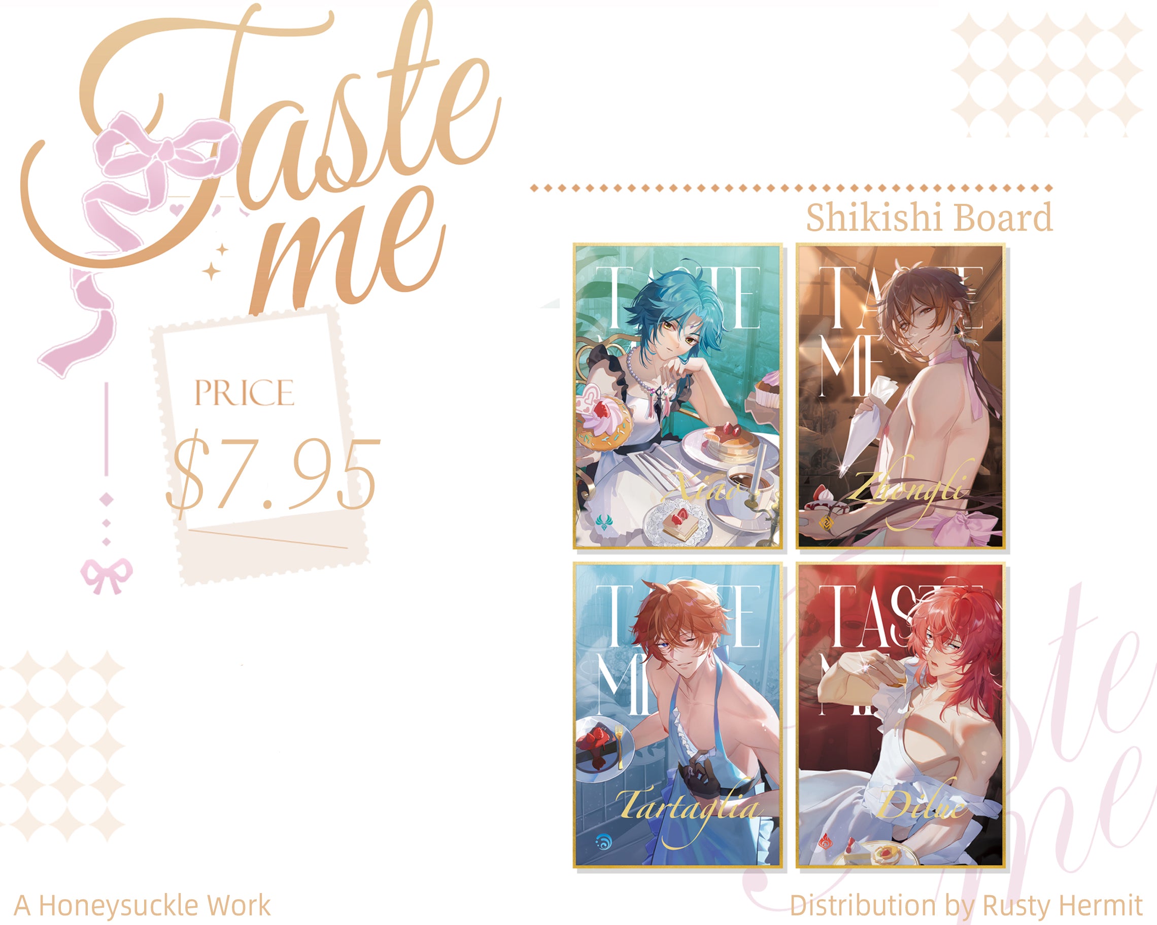 Genshin Impact *Taste me* Serise Button/Shikishi Board RustyHermit